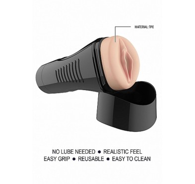 Self Lubrication Easy Grip Masturbator XL Vaginal - Flesh